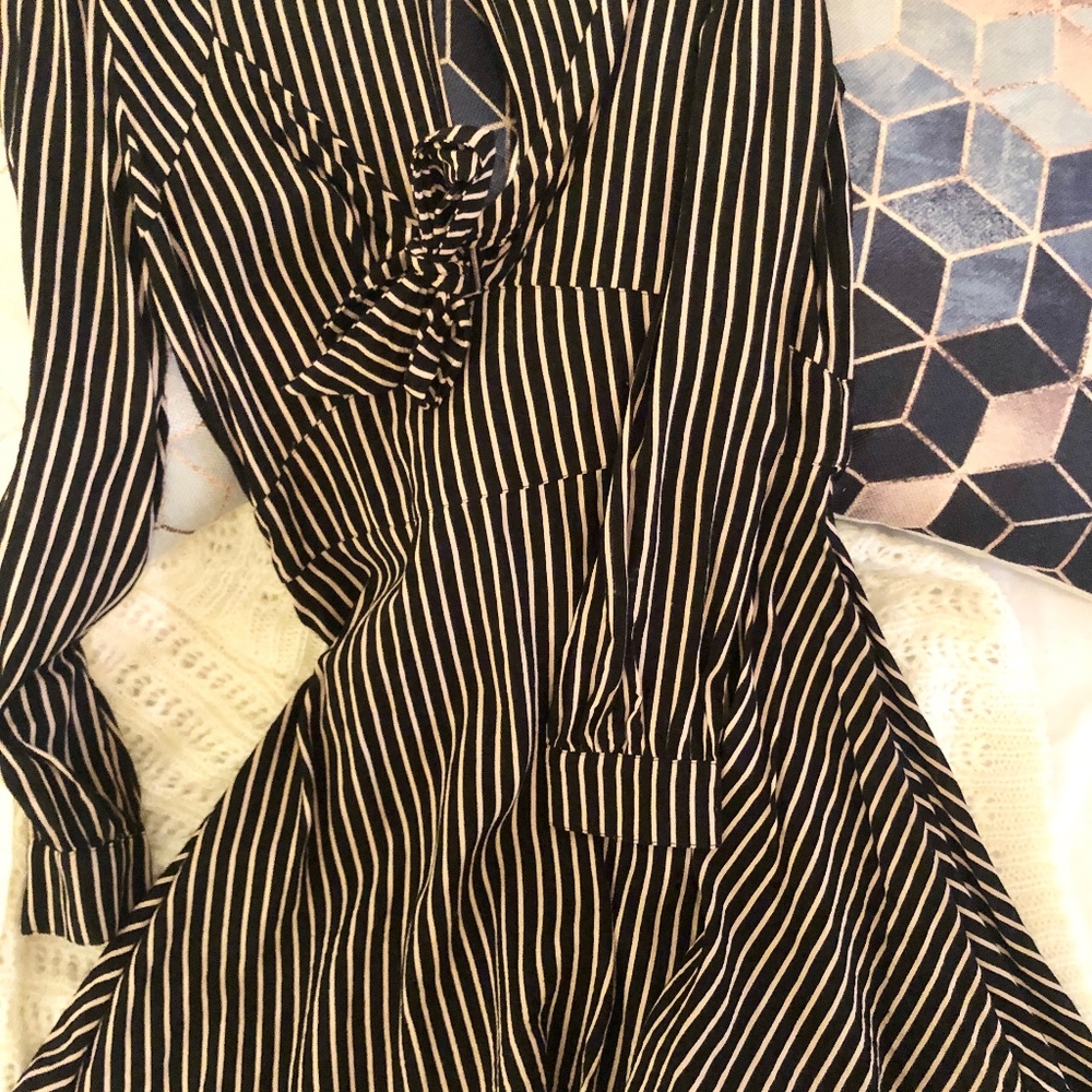 SMALL long sleeve flowy Cleobella Striped Dress